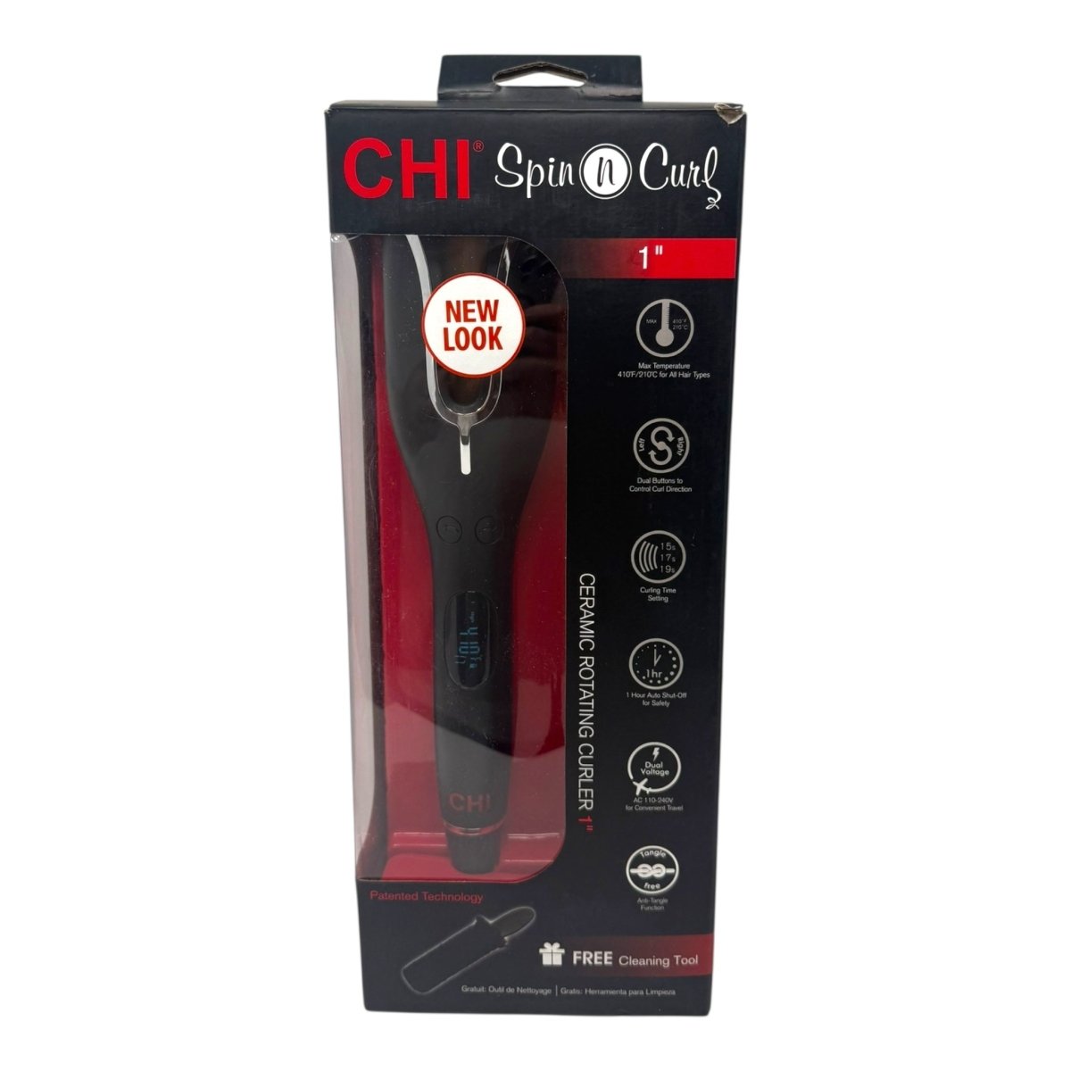 CHI Spin N Curl Curling Iron Onyx Black - LNJ Liquidations