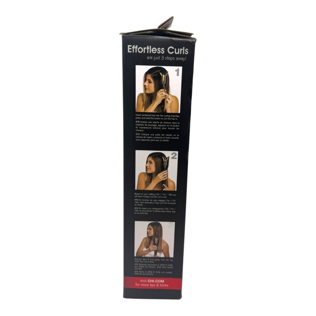 CHI Spin N Curl Curling Iron Onyx Black - LNJ Liquidations