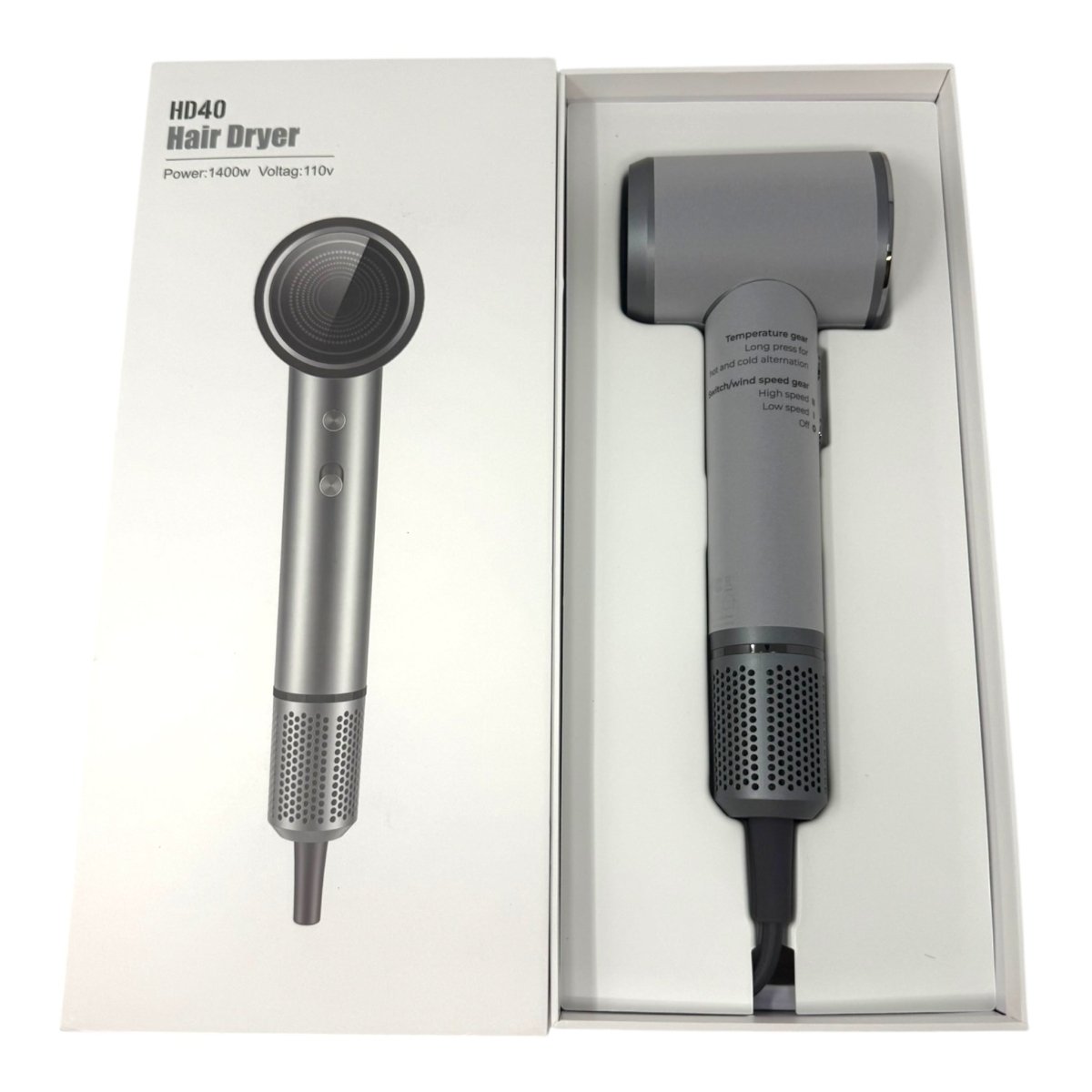 Ipstea Professional Ionic Hair Dryer For Fast Drying with Diffuser - LNJ Liquidations