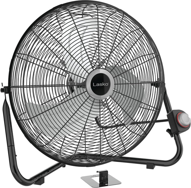 Lasko 20 Inch High Velocity Wall Mount Fan with Pivoting Head 3 Speeds Black 2264QM - LNJ Liquidations