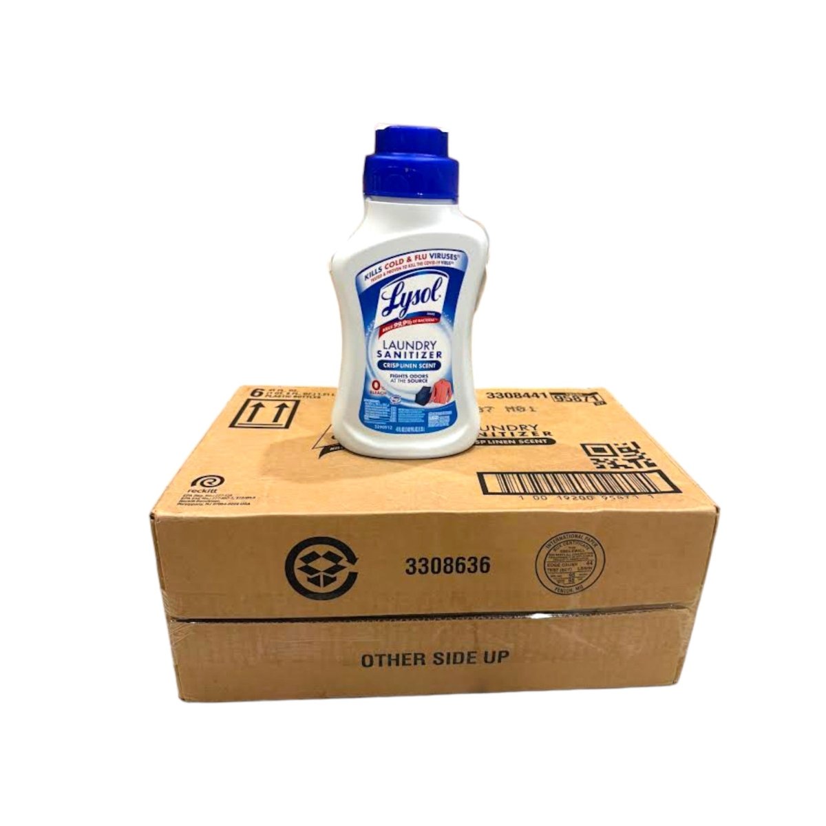 Lysol Laundry Sanitizer Crisp Linen 41 oz 6 Pack Case - LNJ Liquidations