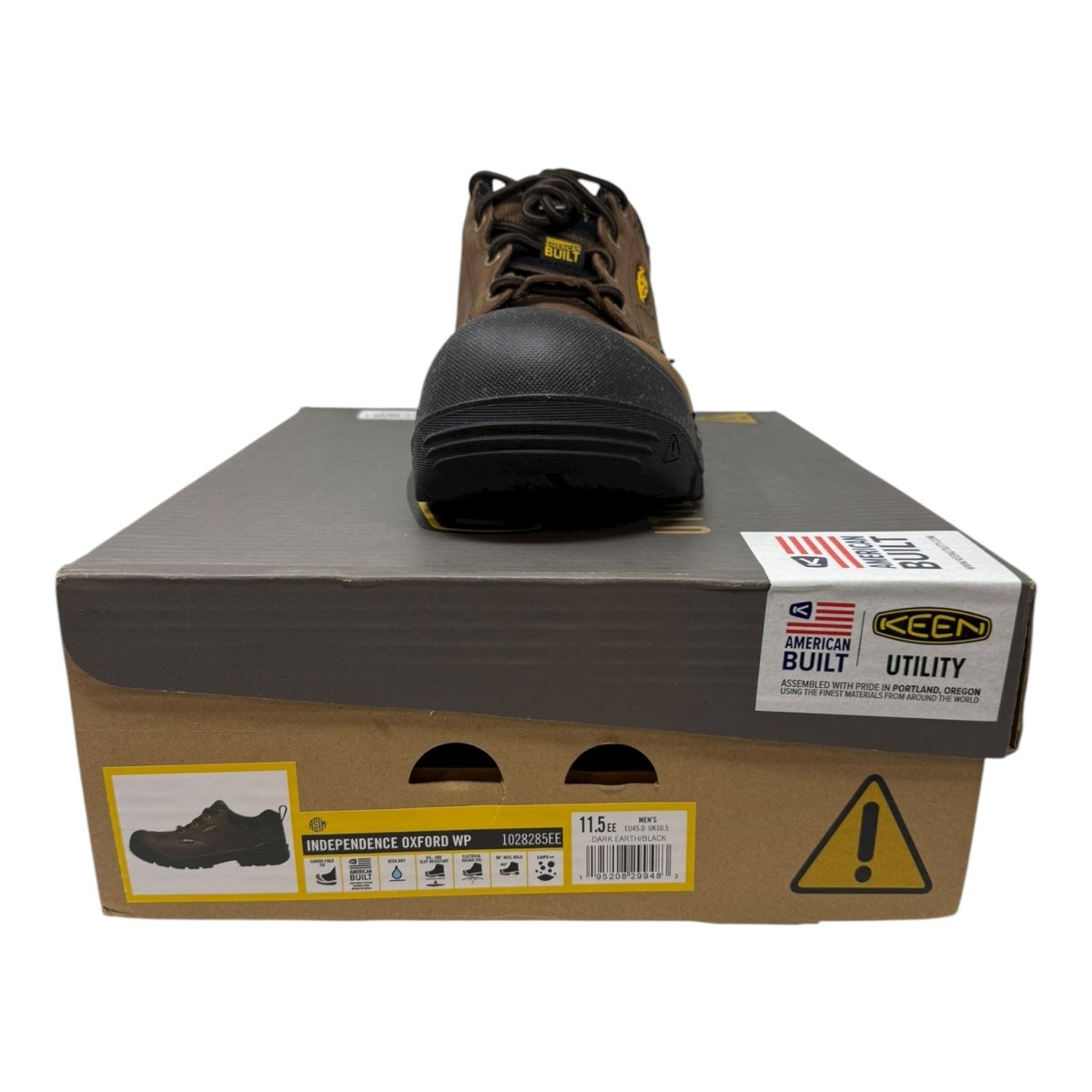 Men's - Independence Oxford Composite Toe Waterproof Work Shoes Dark Earth/Black - Clothing And Accessories - LNJ Liquidations