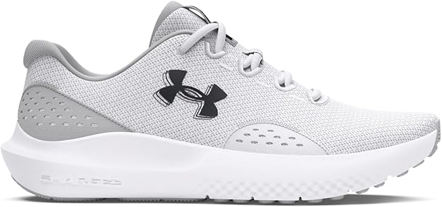 Under Armour Men’s Charged Surge 4 Running Shoe – White/Halo Gray/Black - (Size 11) - LNJ Liquidations