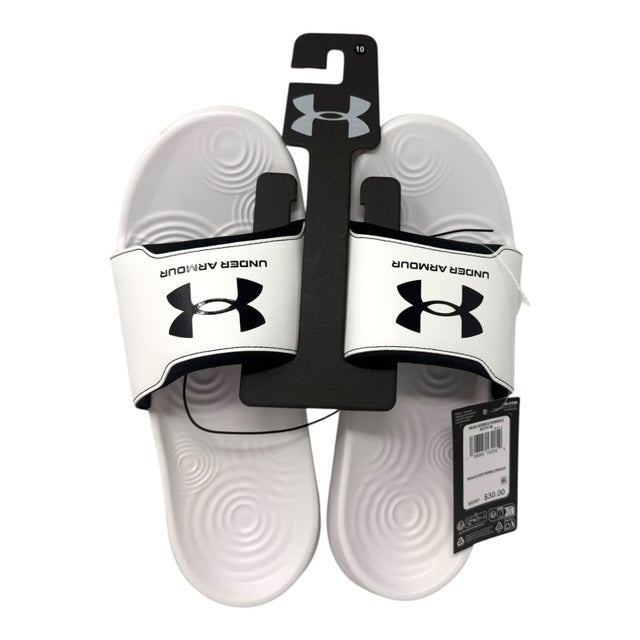 Under Armour Men’s Ignite Select Slide – White/White/Black (size 10 US) - LNJ Liquidations