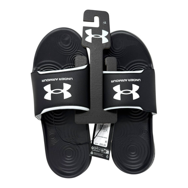 Under Armour Men’s Ignite Select Slides – Black/Black/White (size 12 US) - LNJ Liquidations