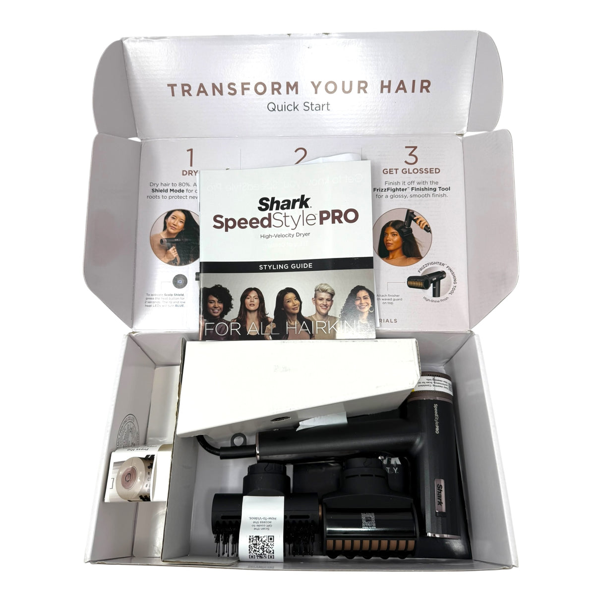 Shark SpeedStyle Pro Professional High Velocity Hair Dryer System HD731- Pre Owned
