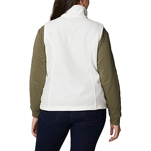 Columbia Womens Benton Springs Fleece Vest, Sea Salt, X - Large - LNJ Liquidations