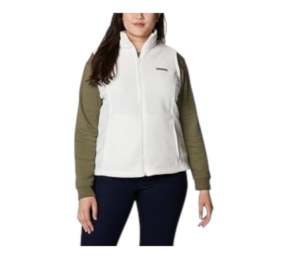Columbia Womens Benton Springs Fleece Vest, Sea Salt, X - Large - LNJ Liquidations