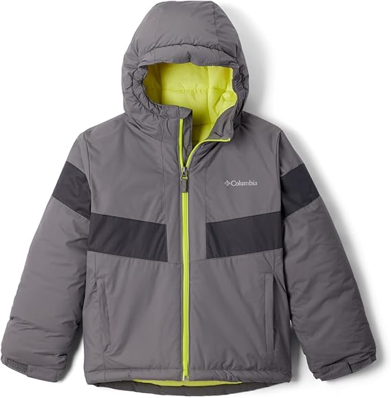 Columbia Youth Boys Lightning Lift II Jacket City Grey Shark X Large New - LNJ Liquidations