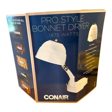 Conair Bonnet Hair Dryer, 1875W Pro Style Bonnet Ionic Hair Dryer - LNJ Liquidations