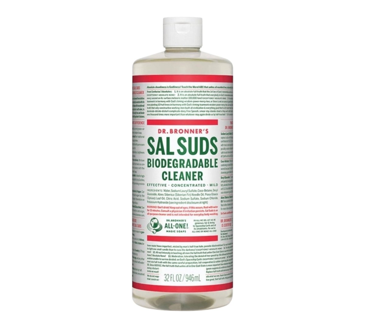 Dr Bronner’s Sal Suds Concentrate Mild Cleaner - LNJ Liquidations
