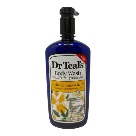 Dr Teal's Body Wash with Prebiotic Lemon Balm & Sage, 24 fl oz (Case of 4) - Health & Beauty - LNJ Liquidations