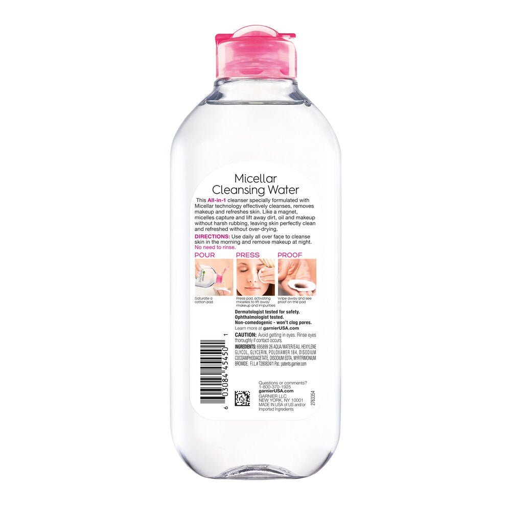 Garnier SkinActive Micellar Cleansing Water All in 1 Cleanser & Makeup Remover, 13.5 Ounces - Health & Beauty - LNJ Liquidations