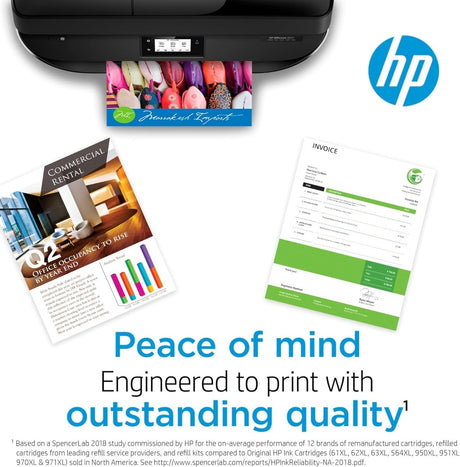 HP 61 Black Tri color Ink Cartridges 2 Pack CR259FN Works with DeskJet Envy OfficeJet Printers - LNJ Liquidations