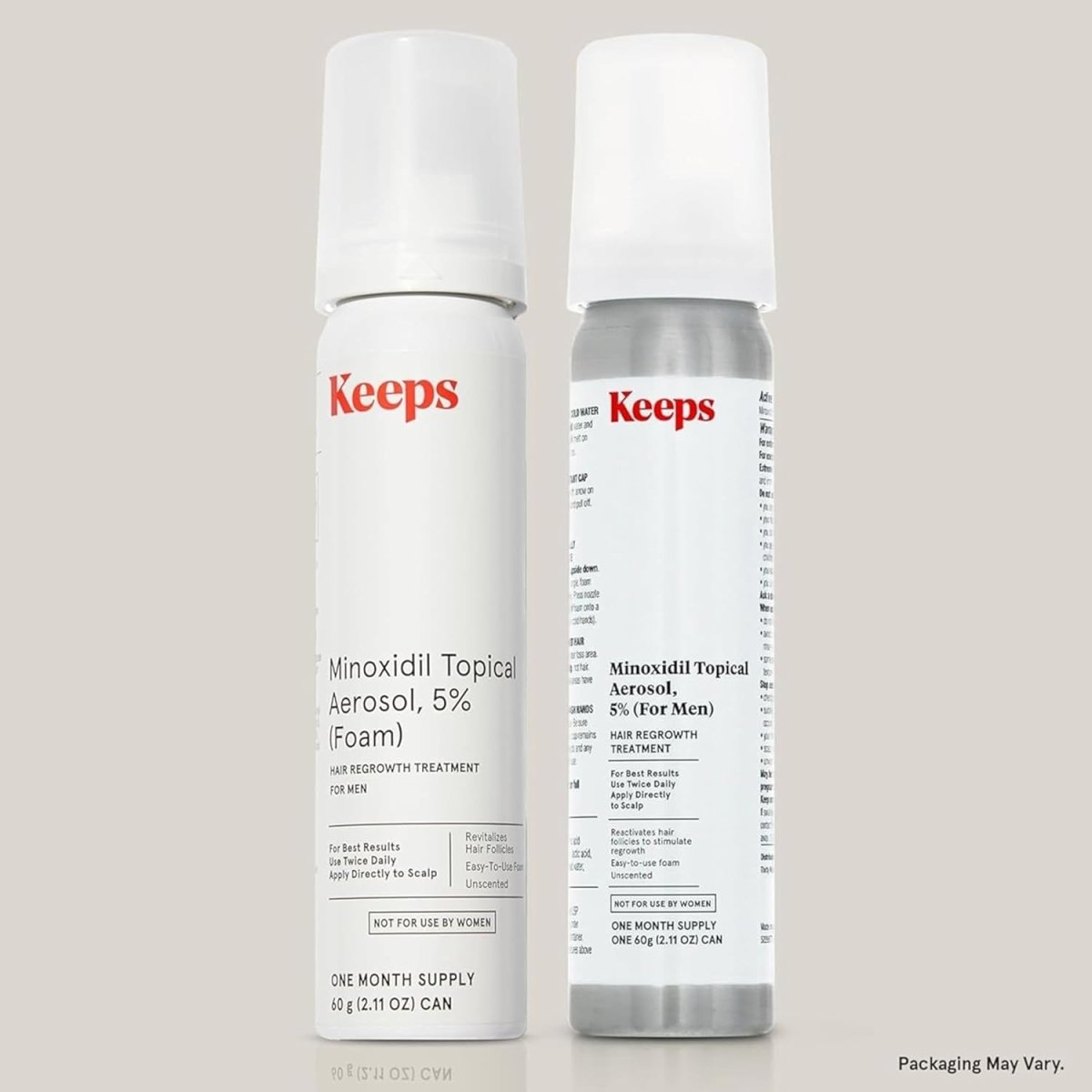 Keeps Extra Strength Minoxidil for Men 5 Percent Foam Hair Growth Treatment 3 Month Supply New - LNJ Liquidations