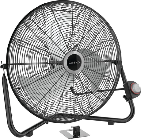 Lasko 20 Inch High Velocity Wall Mount Fan with Pivoting Head 3 Speeds Black 2264QM - LNJ Liquidations