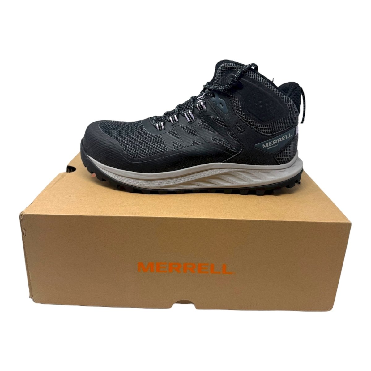 Merrell Women's Antora 3 Mid Waterproof Carbon Fiber Construction Boot, Black, 11 - Clothing And Accessories - LNJ Liquidations