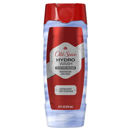 Old Spice Hydro Wash 2 in 1 Moisturizing Body Wash for Men Smoother Swagger Scent 16 oz - LNJ Liquidations