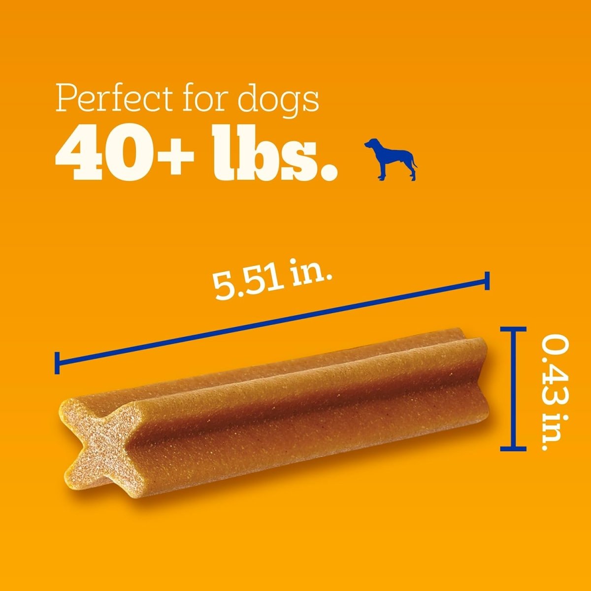 Pedigree Dentastix Large Breed Dog Treats Original Flavor 1.66 lb 32 Count - New - LNJ Liquidations