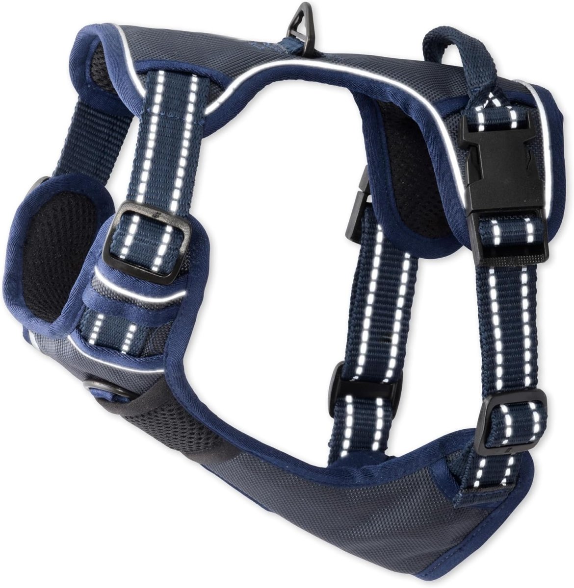 Pet Passion MAX - The Hardy Reflective Harness, Navy, Small - LNJ Liquidations