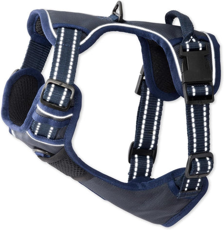 Pet Passion MAX - The Hardy Reflective Harness, Navy, Small - LNJ Liquidations