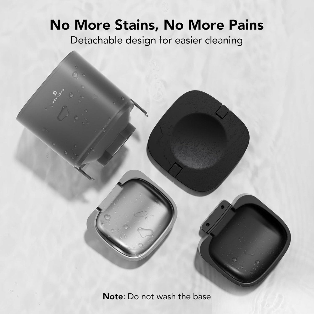 PETLIBRO Automatic Dog Feeder 6L Food Dispenser with Timer and Voice Recorder Black Transparent PLAF002 - LNJ Liquidations