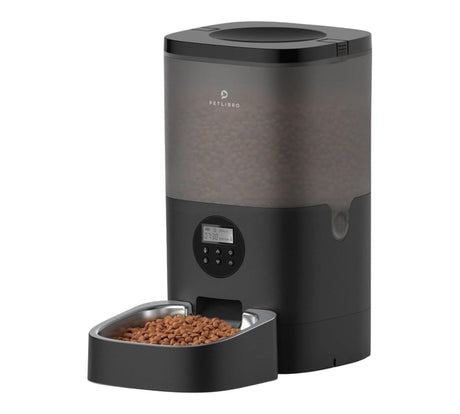 PETLIBRO Automatic Dog Feeder 6L Food Dispenser with Timer and Voice Recorder Black Transparent PLAF002 - LNJ Liquidations