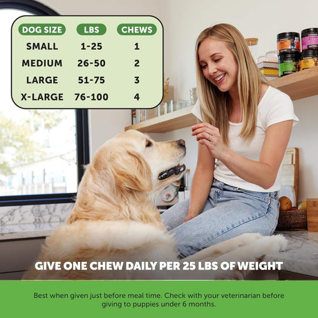 Probiotics for Dogs Digestive Enzymes Prebiotics Gut Health Immunity Itch Relief Duck 90ct - LNJ Liquidations