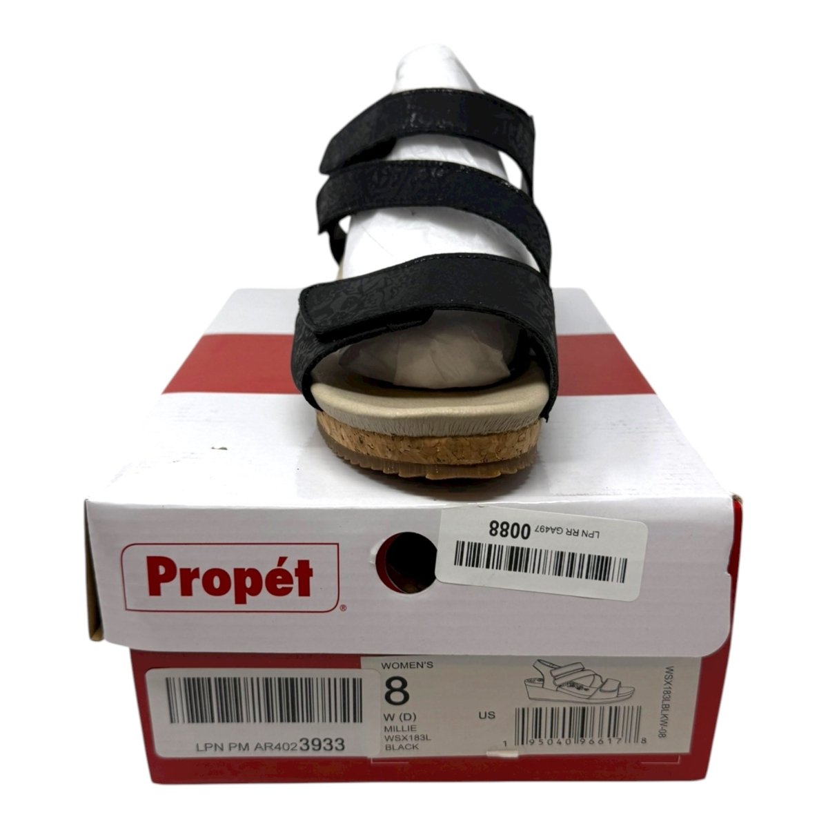 PropÃ©t Women's Millie Espadrille Wedge Sandal, Black, 8 Wide - Clothing And Accessories - LNJ Liquidations