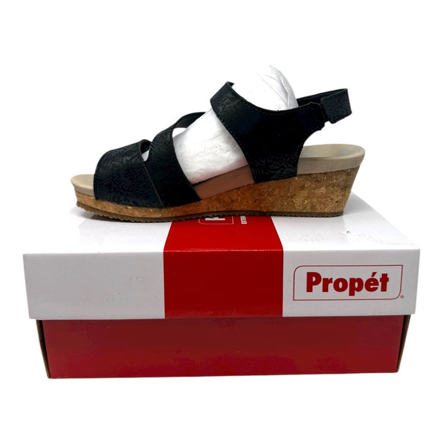 PropÃ©t Women's Millie Espadrille Wedge Sandal, Black, 8 Wide - Clothing And Accessories - LNJ Liquidations