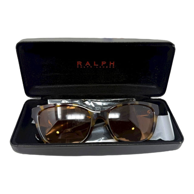 Ralph by Ralph Lauren Women's RA5307U Universal Fit Cat Eye Sunglasses, Yellow Havana/Gradient Brown, 55 mm - Clothing And Accessories - LNJ Liquidations