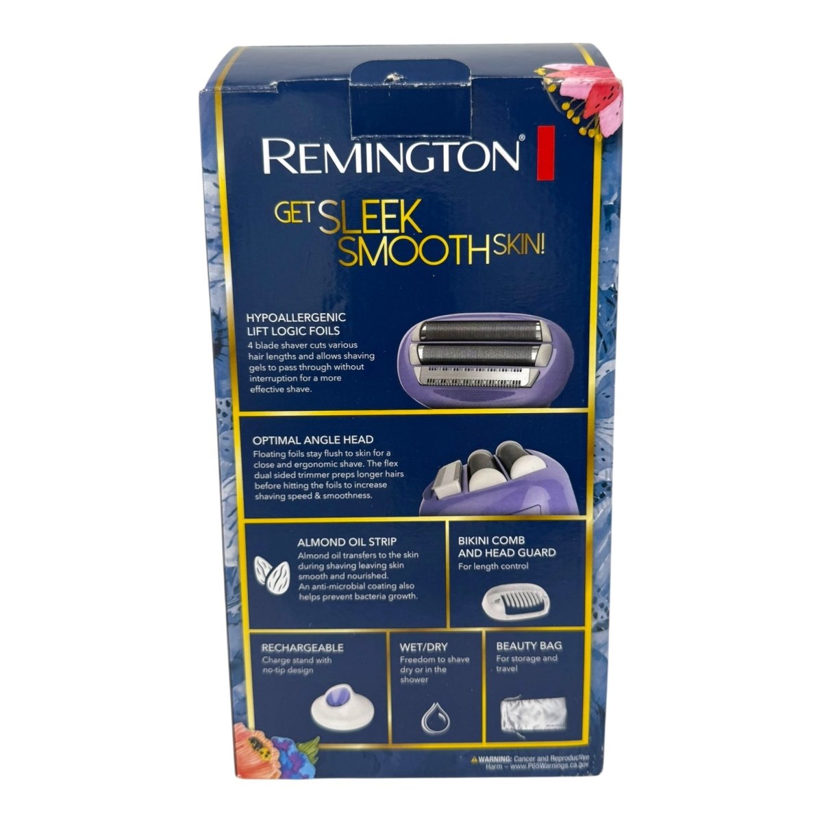 Remington Smooth & Silky Electric Shaver for Women, 4 - Blade Smooth Glide Foil Shaver - LNJ Liquidations