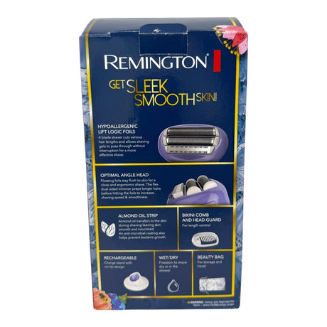 Remington Smooth & Silky Electric Shaver for Women, 4 - Blade Smooth Glide Foil Shaver - LNJ Liquidations