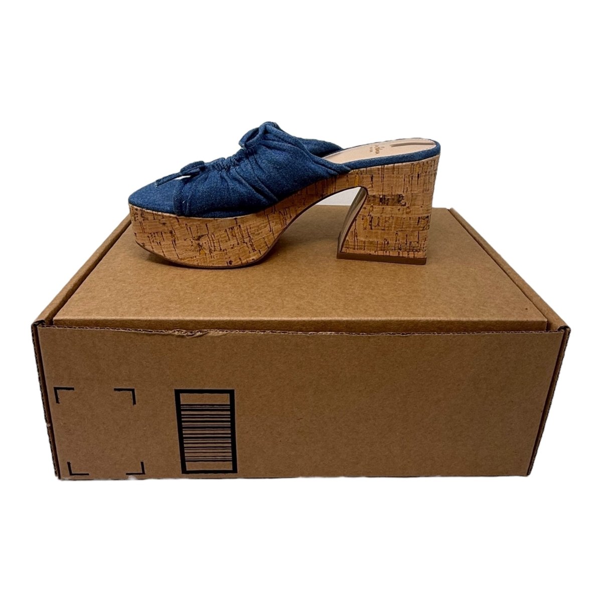 Sam Edelman Dova Wedge Sandal Washed Indigo 7 Medium - Clothing And Accessories - LNJ Liquidations