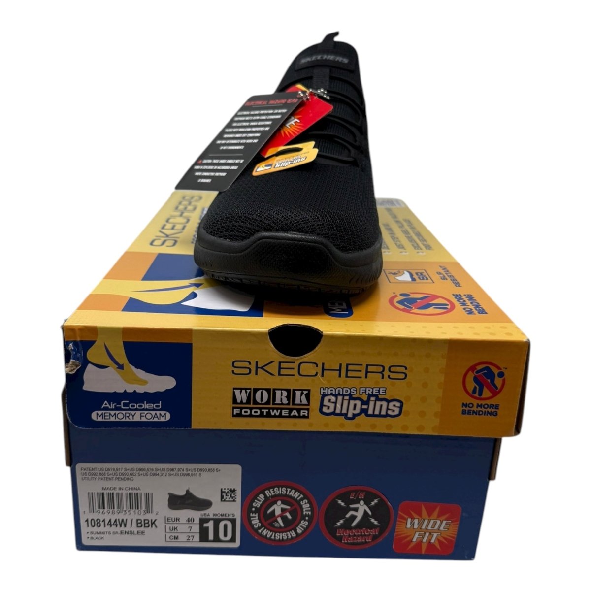 Skechers Hands Free Slip - Ins Women's Work Summits SR - Enslee Black - Clothing And Accessories - LNJ Liquidations