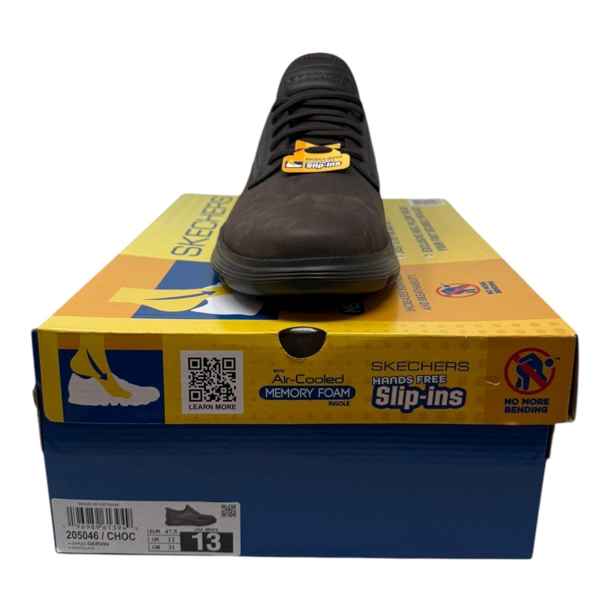 Skechers Men's Slip - ins Garza - Gervin Casual Slip - On Shoes Moccasin, Chocolate, 13 - Clothing And Accessories - LNJ Liquidations