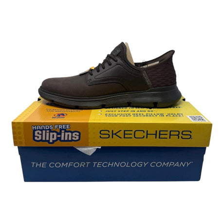 Skechers Men's Slip - ins Garza - Gervin Casual Slip - On Shoes Moccasin, Chocolate, 13 - Clothing And Accessories - LNJ Liquidations