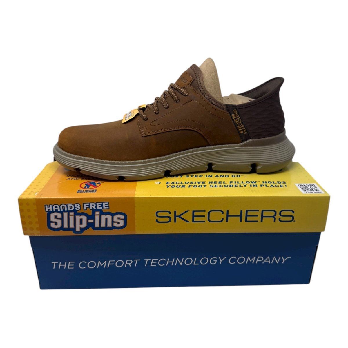 Skechers Men's Slip - ins Garza - Gervin Casual Slip - On Shoes Moccasin, Dark Brown, 12 Wide - Clothing And Accessories - LNJ Liquidations