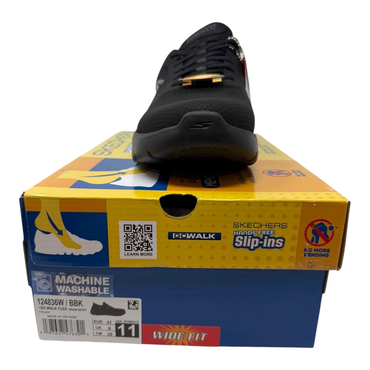 Skechers Women's Go Walk Flex Hands Free Slip - Ins - Grand Entry Sneaker, Black, 11 Wide - Clothing And Accessories - LNJ Liquidations