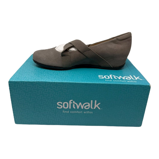 Softwalk Women's Waverly Mary Jane Flat, Taupe, 5.5 M US - Clothing And Accessories - LNJ Liquidations