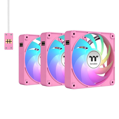 Thermaltake CT140 EX Reverse ARGB Sync PC Cooling Fan 3 Pack Bubble Pink CL - F229 - PL14PK - A - LNJ Liquidations